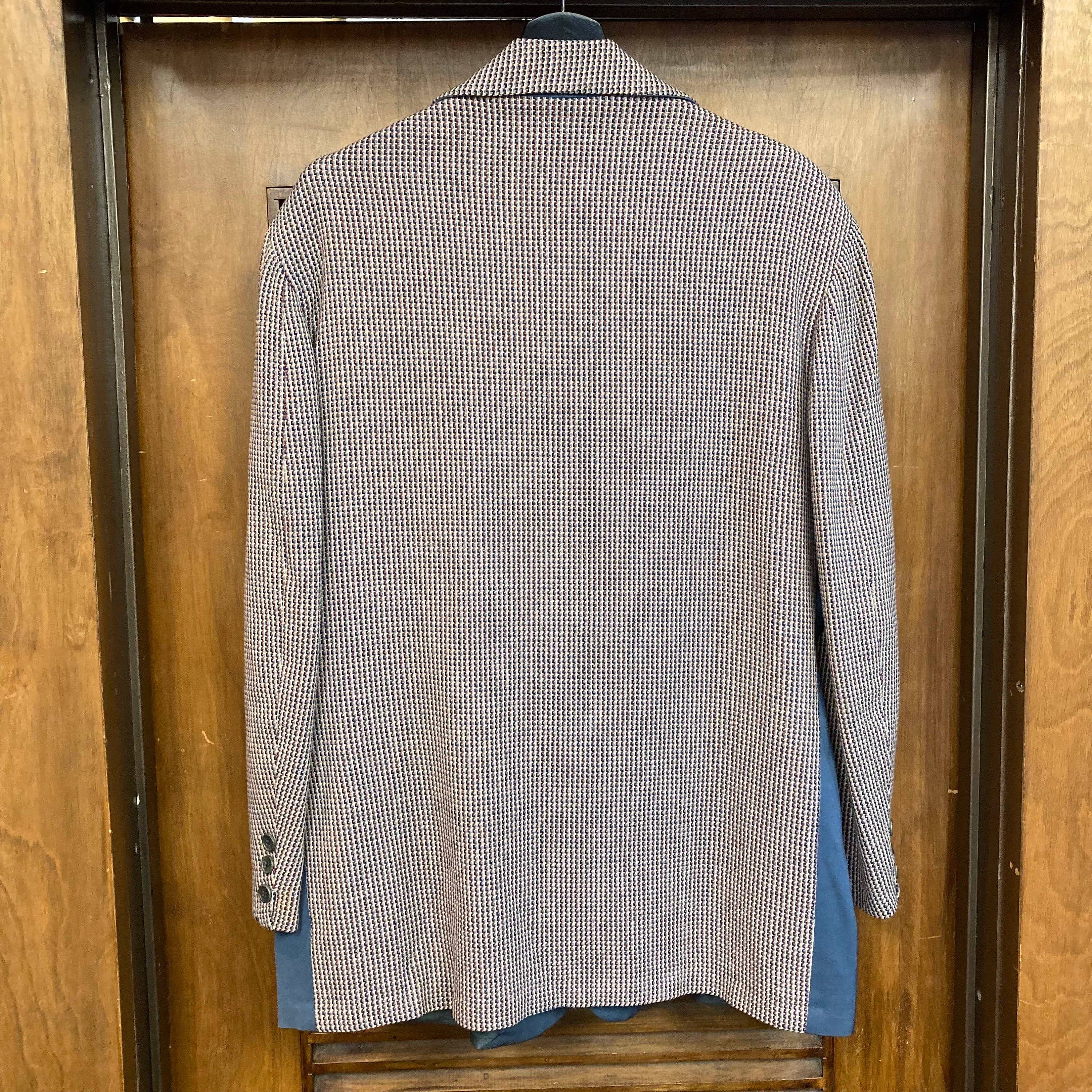 Vintage 1950's Size L Two-tone Rayon Gab X Wool Hollywood