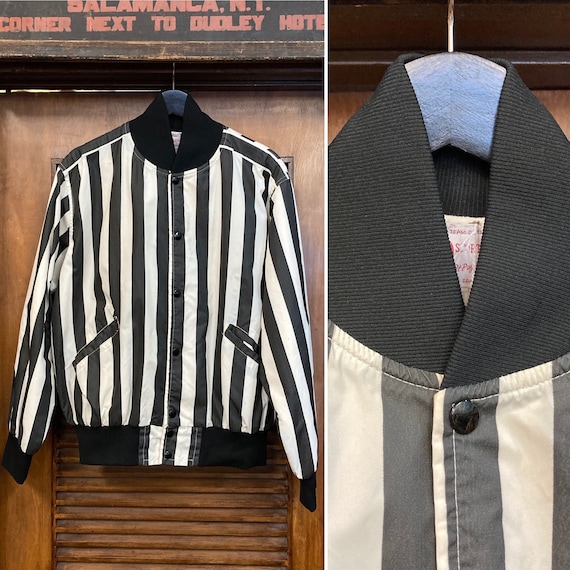 Vintage 1960’s Referee Stripe Sports Jacket, 60’s