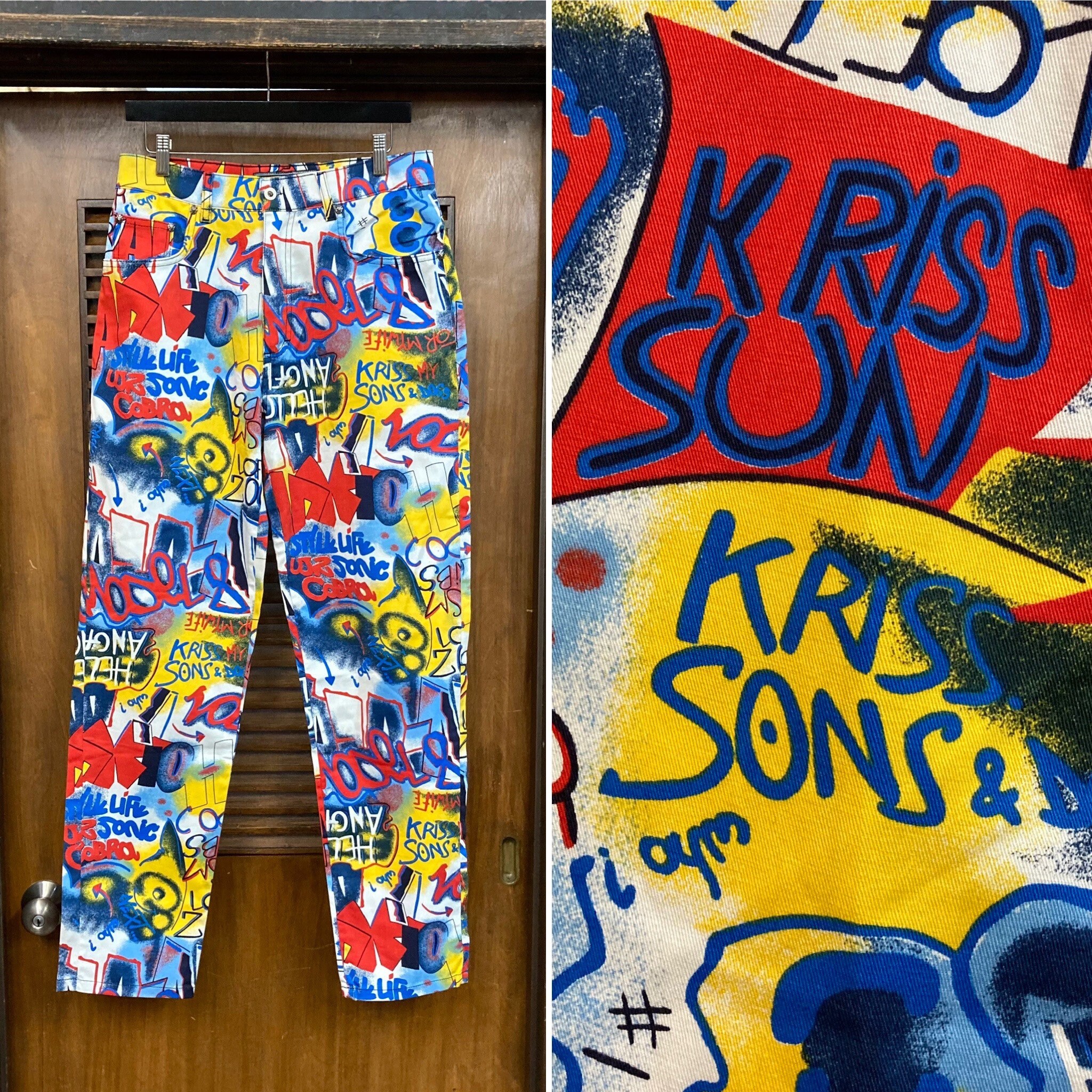 Used] Louis Vuitton Graffiti Stretch Leggings Pants Women's