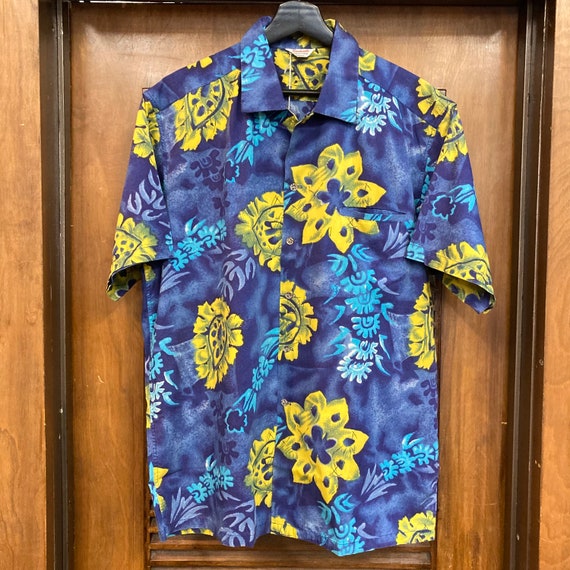 Vintage 1950’s Size L “Kamehameha” Floral Cotton … - image 3