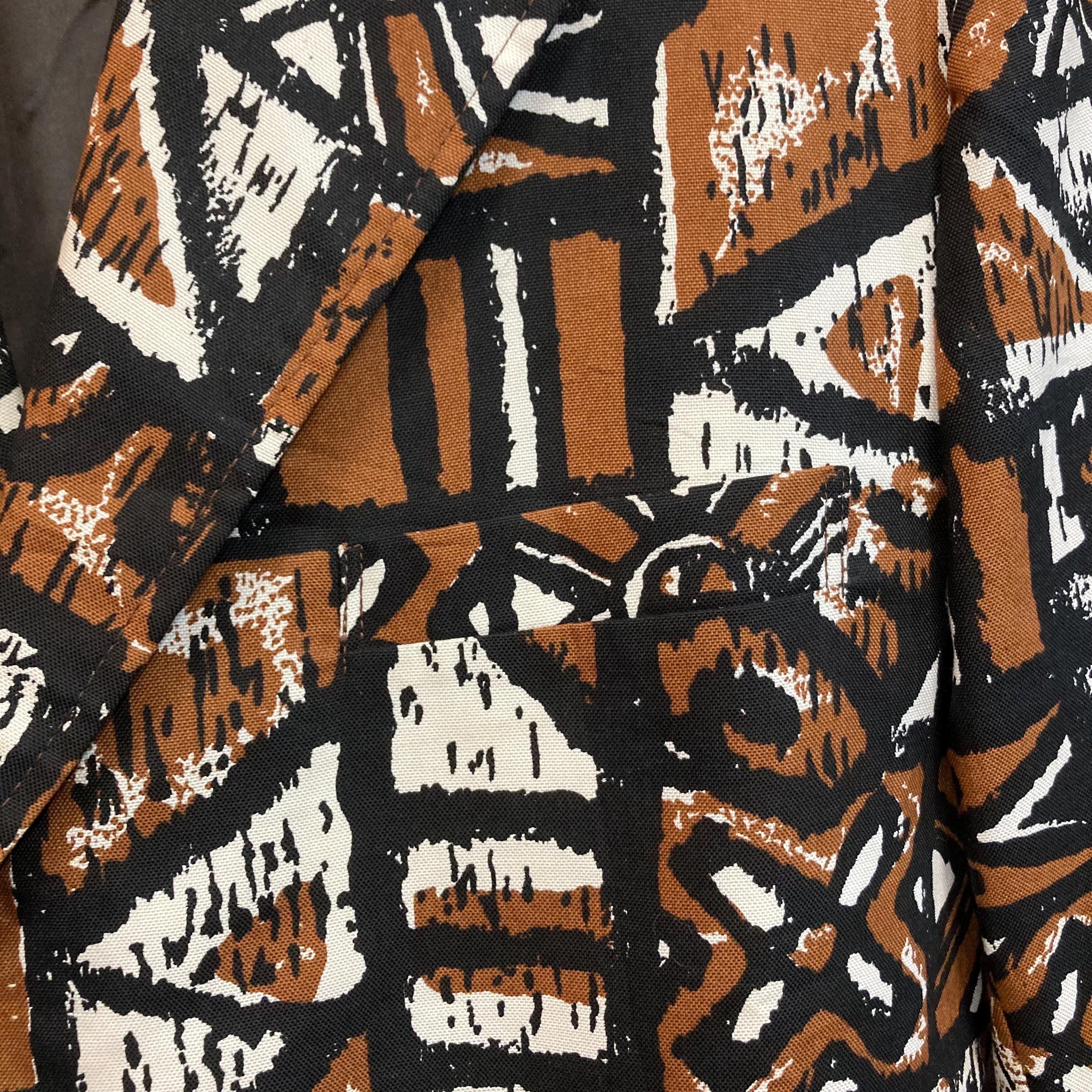 Vintage 1960's “sandwich Isles” Tiki Tropical Cotton Hawaiian Mod