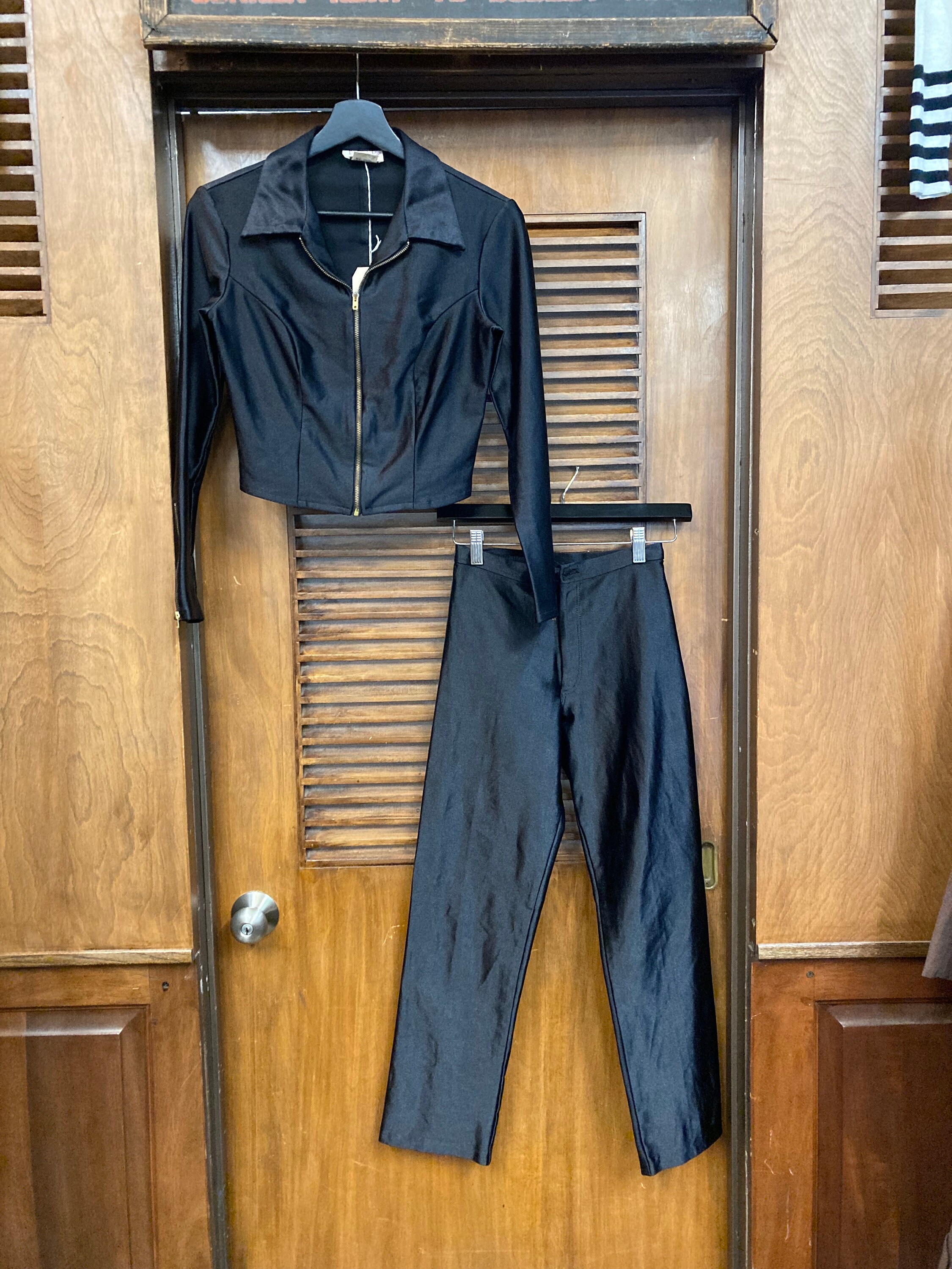 Vintage 1960’s Jet Black Fredericks of Hollywood Glam Mod Outfit Set ...