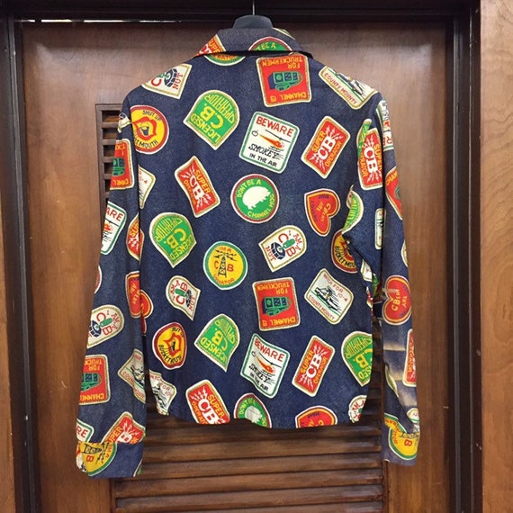 Vintage 1970’s CB Trucker Pop Art Jacket, 1960’s … - image 5