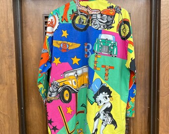VERSACE 長袖 シャツ BETTY BOOP ベティちゃん ハーレー Vintage 1990's Original “versace” Pop Art Betty Boop HD