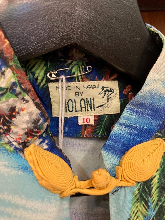 Vintage 1950’s Iolani Tropical Island Crepe Pake … - image 4