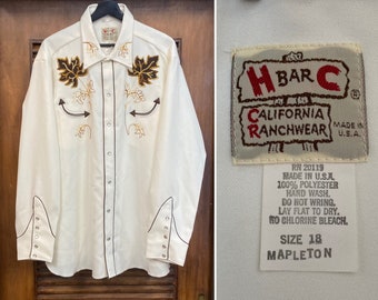 Vintage 1970's -deadstock- Size XXL “H Bar C” Western Cowboy Vintage 1970's -deadstock- Size XXL “H Bar C” Western Cowboy