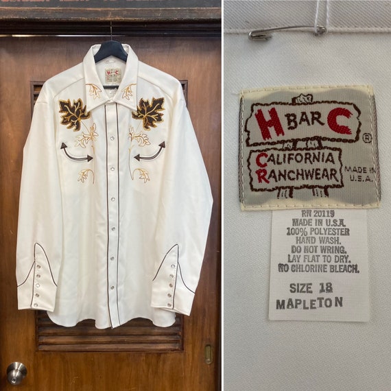 Vintage 1970's -deadstock- Size XXL “H Bar C” Western Cowboy Vintage 1970's -deadstock- Size XXL “H Bar C” Western Cowboy