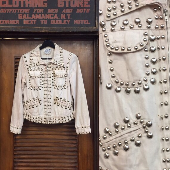 Vintage 1960's Roncelli Label Studded Denim Rock '