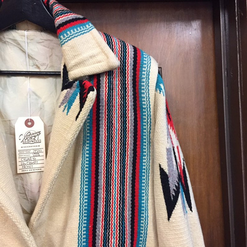 Vintage 1950s Chimayo Southwest Jacket Western Wear Etsy