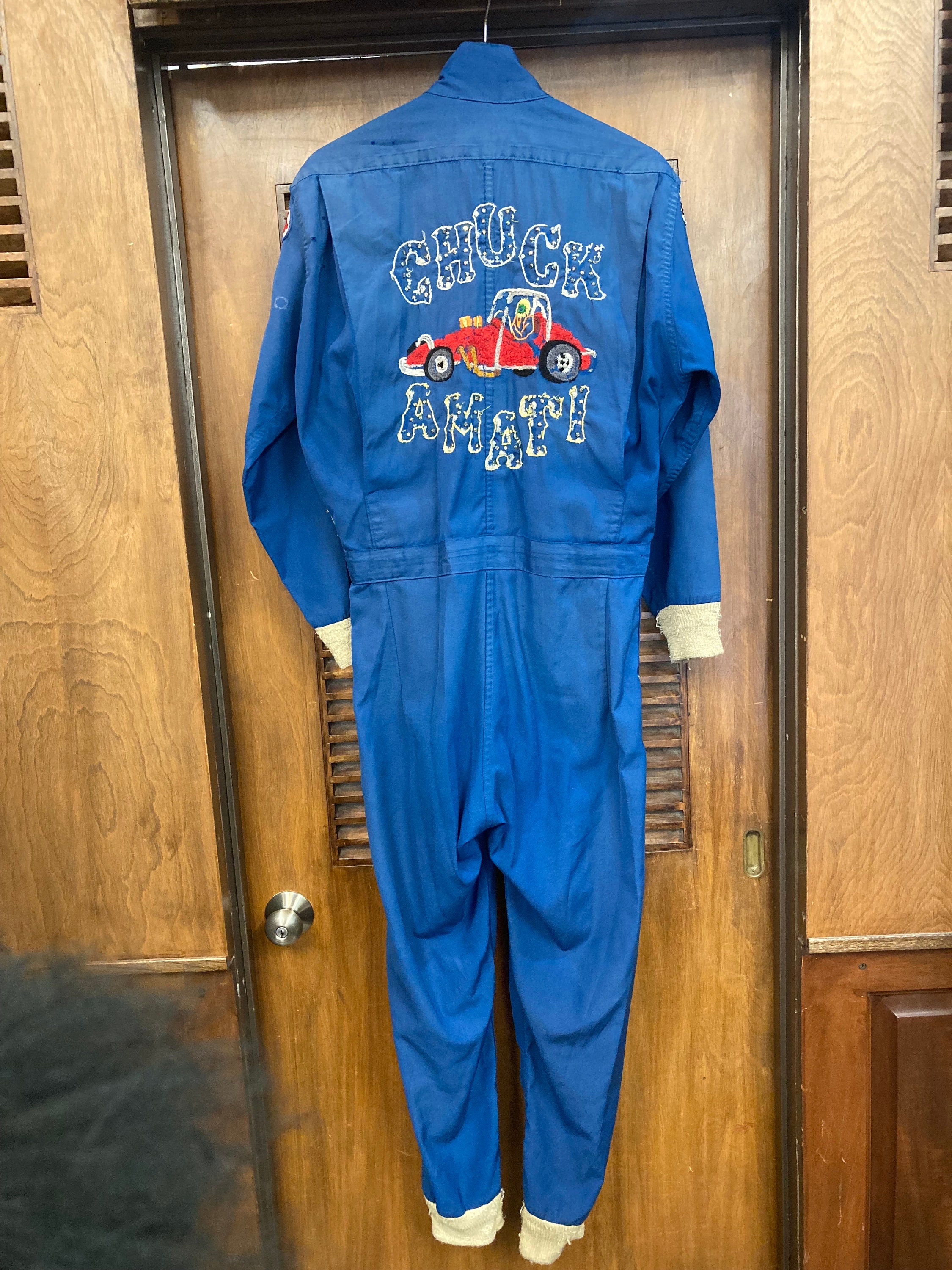 Vintage 1960's Original Indy 500 Drag Race Embroidered Work