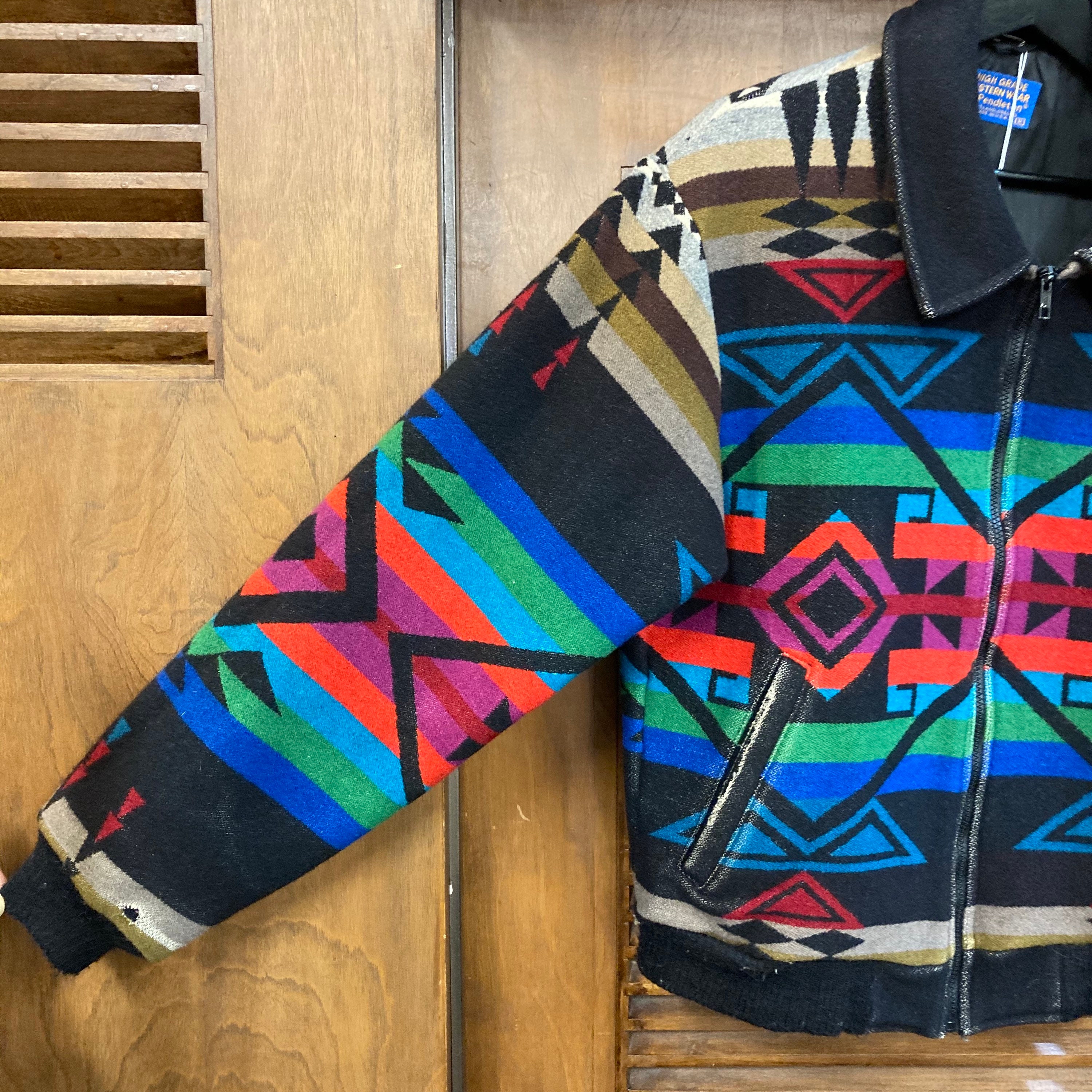 Vintage 1970s pendleton Label Southwest Chimayo Wool Etsy