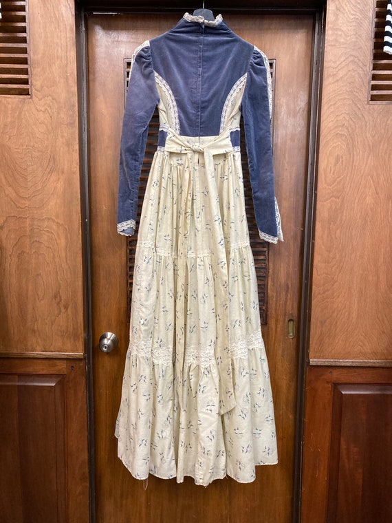 Vintage 1970's Gunne Sax by Jessica Velvet Detail Boho Prairie