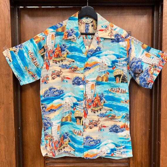 Vintage 1950's “iolani” Tropical Cartoon Eugene Savage Style