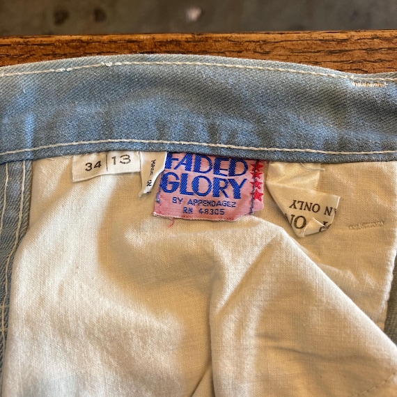 Vintage 1970’s w32 “Faded Glory” Tiger Flocked De… - image 8