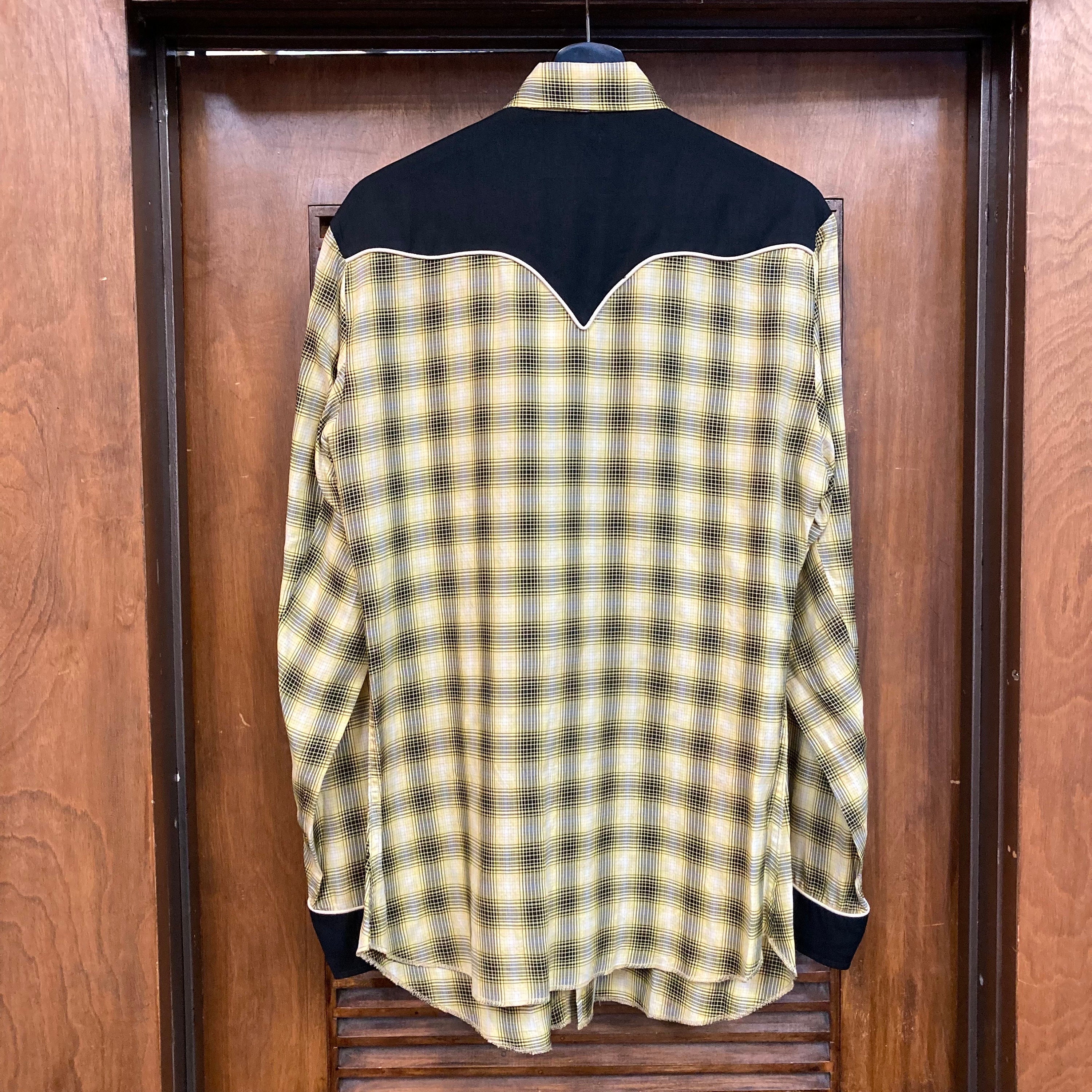 Vintage 1950's California Ranchwear Rayon Western Cowboy Shadow