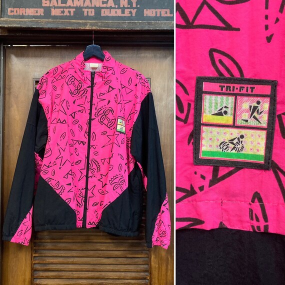 Vintage 1990's Hip Hop Skate Windbreaker Jacket, 90's Jacket, 90's Cartoon Print, 90's Tribal Cartoon, Vintage Clothing