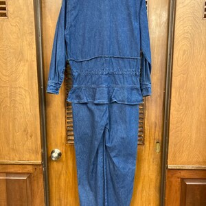 Vintage 1980s Girbaud Denim New Wave Military Jumpsuit Outfit, Vintage 1980s Style, Vintage Jumpsuit, New Wave, Vintage Denim image 10