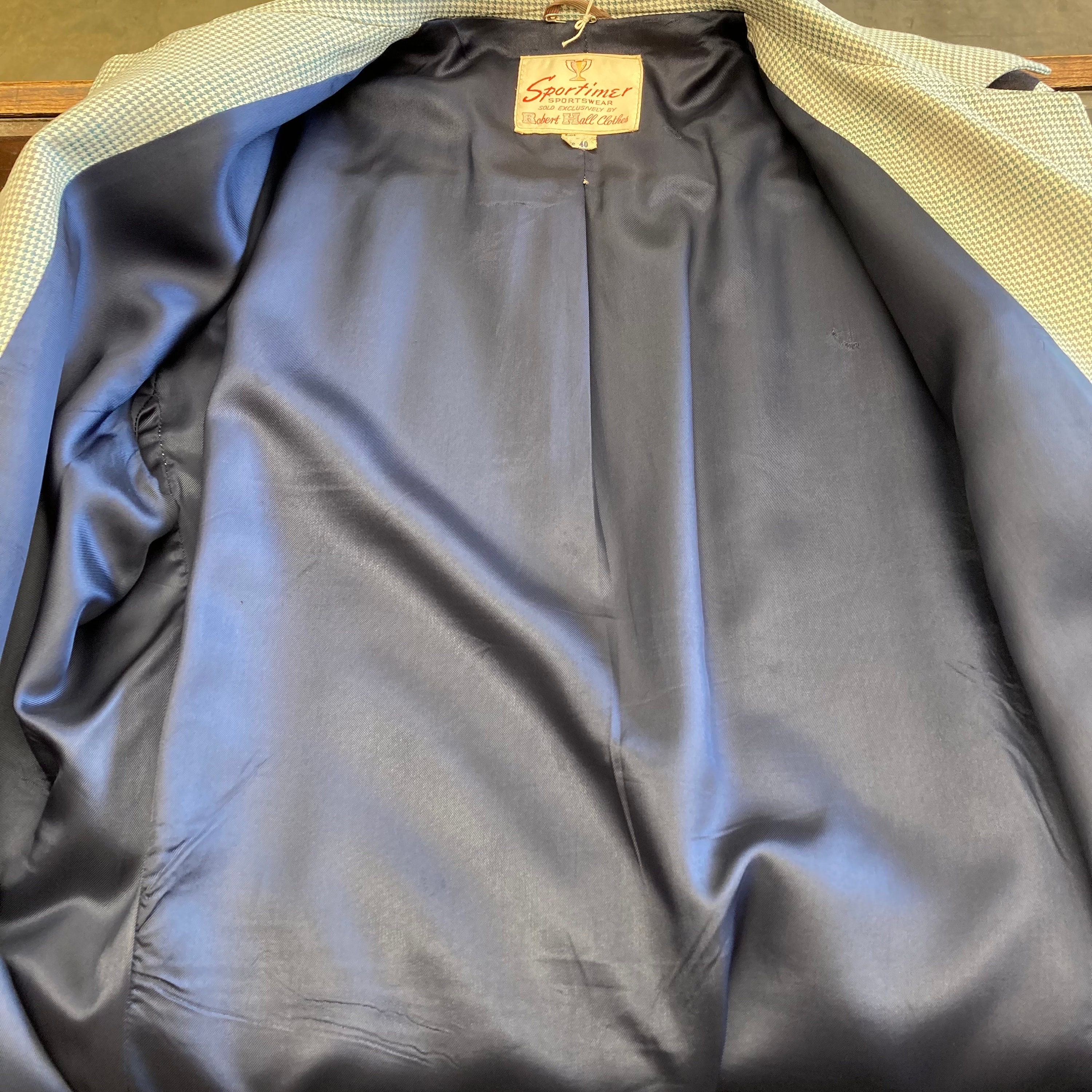 Vintage 1950's “sportimer” Two-tone Rayon X Suede Yoke