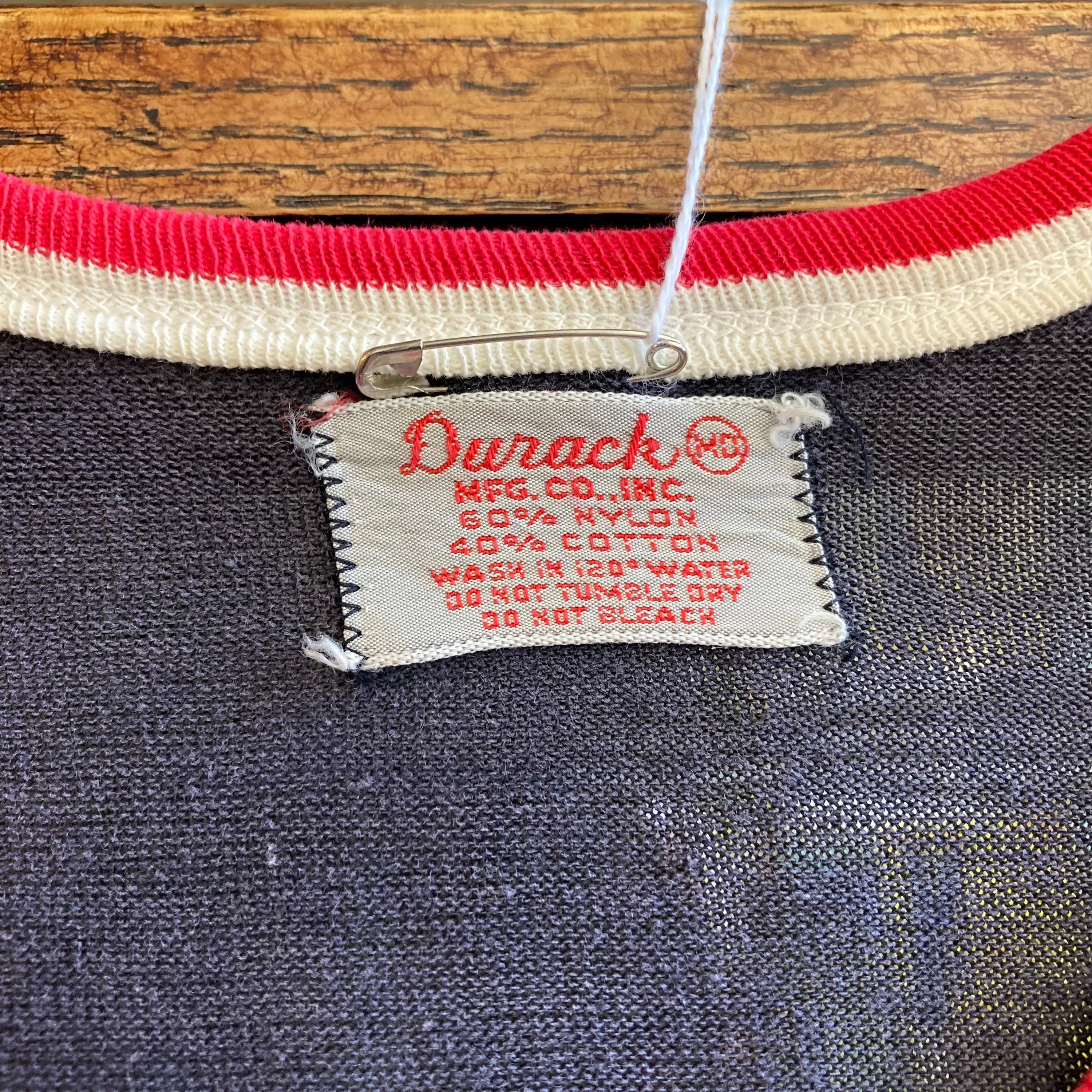 50s 60s USAF utility shirt 刺繍 RED DEVIL First Special Service Forces Black Devil - Athletic Fit Team
