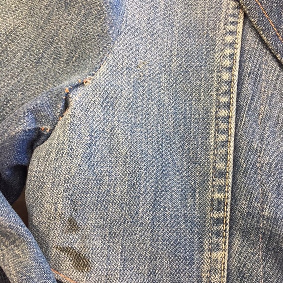 ジャケット・アウター 70's patchwork denim higanTokyo Vintage 1970's Peak Lapel Denim Patchwork Blazer Jacket