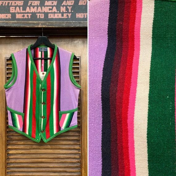 Vintage 1930’s “Pendleton” Southwest Workwear Vest