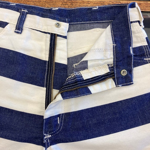 Vintage 1960’s/70’s Wrangler Blue and White Strip… - image 6