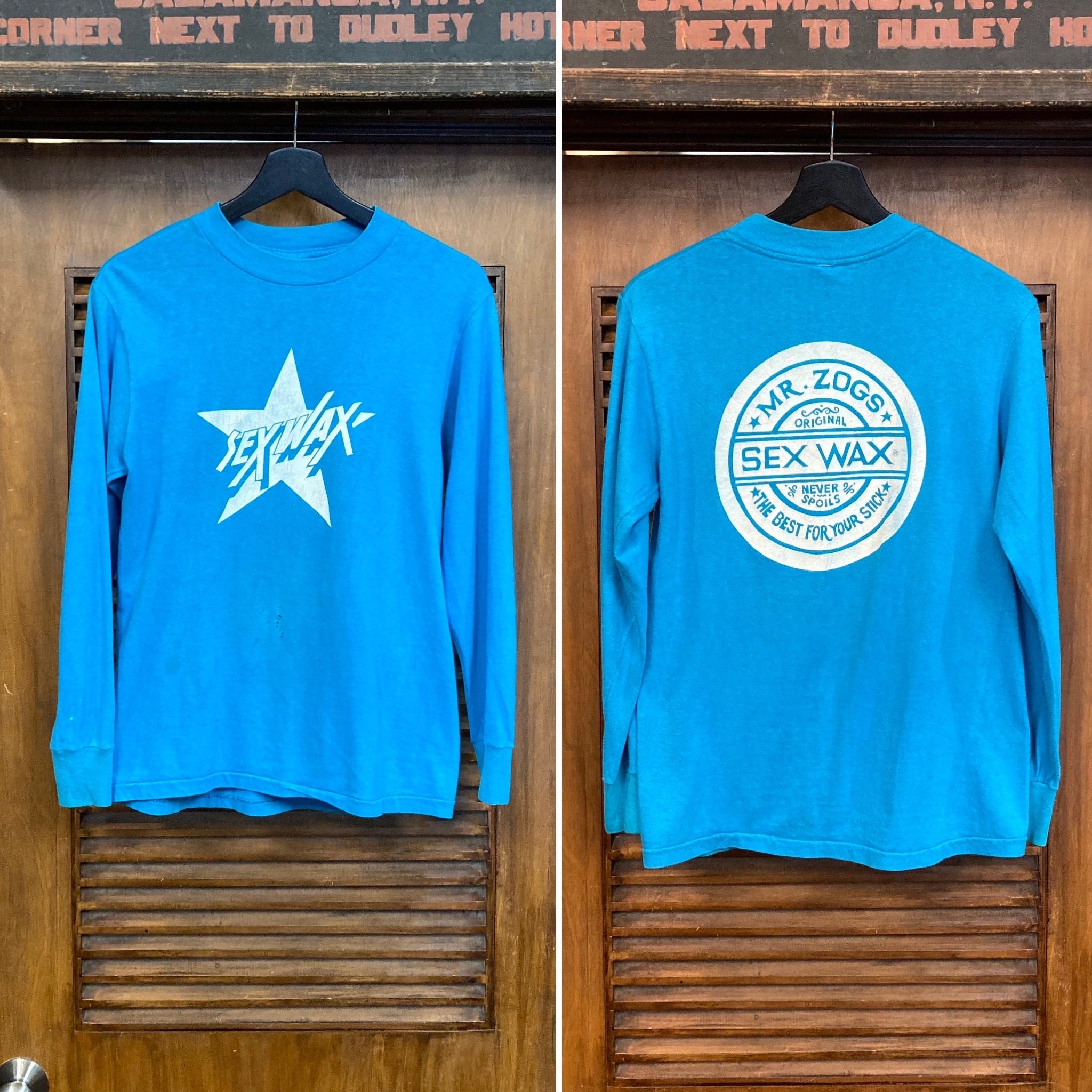 Vintage 1980's Mr. Zogs “sex Wax” Surfboard Wax Long Sleeve Vintage 1980's Mr. Zogs “sex Wax” Surfboard Wax Long Sleeve