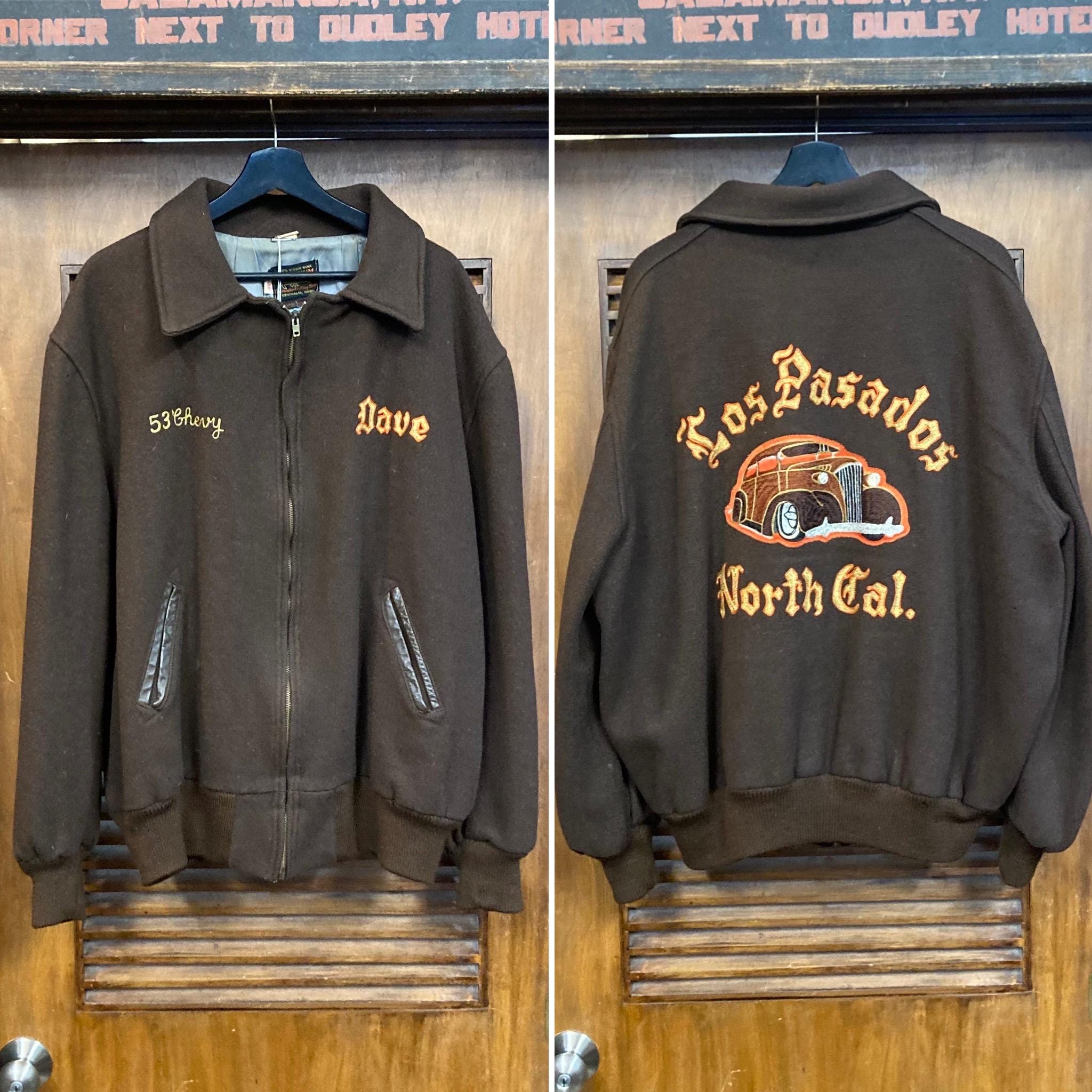 Vintage 1950's Size XXL “los Pasados” Wool Hot Rod Car Club