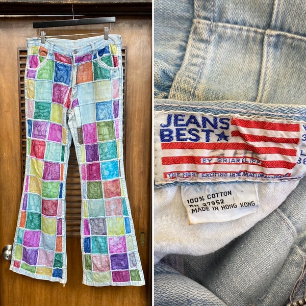 Vintage 1970s Patchwork Jeans