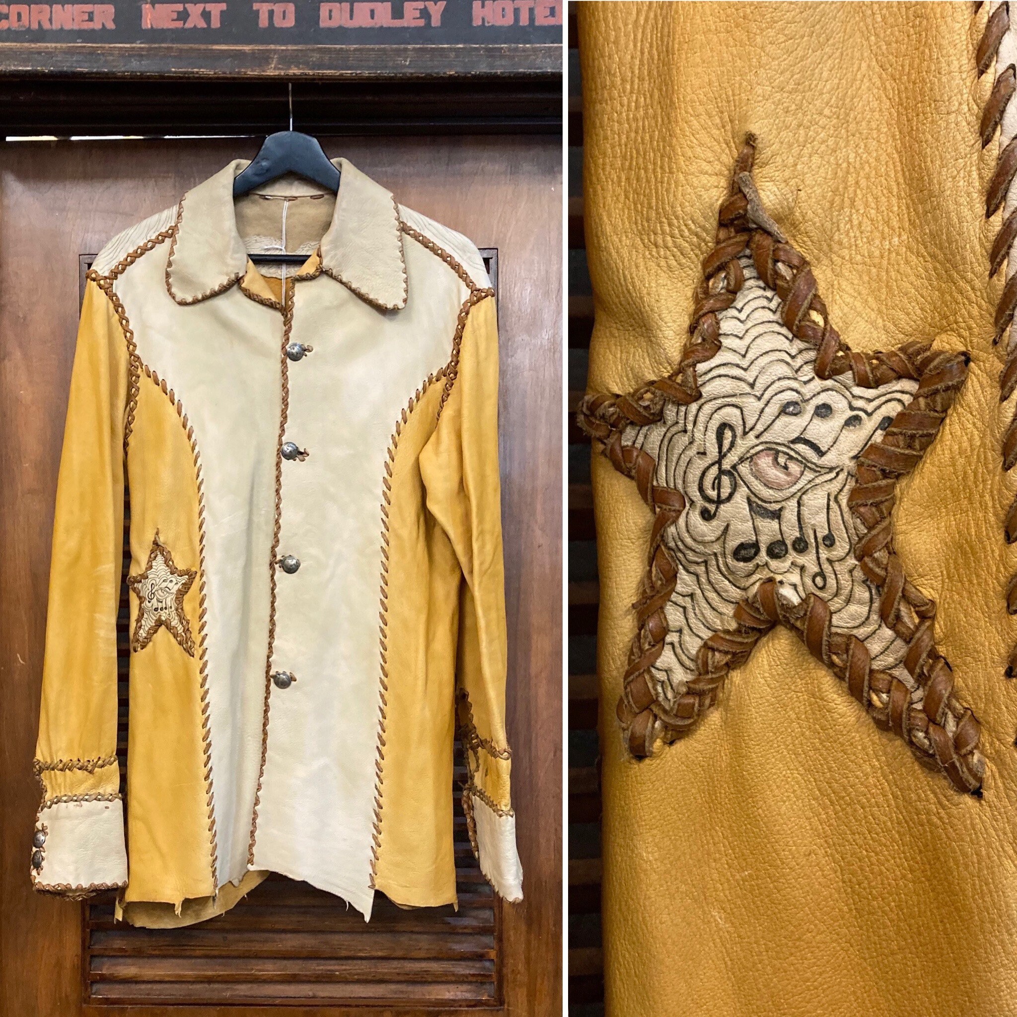 ロバートワーナー　ノースビーチレザー　Robert Warner Vintage 1970's “robert Warner” North Beach Style Rockstar