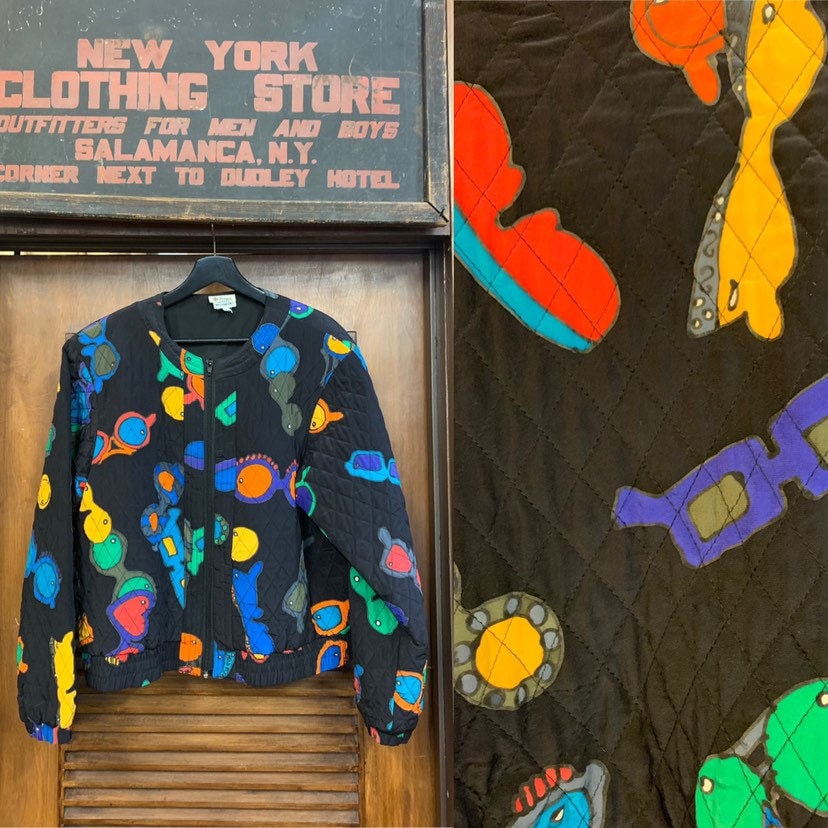 Vintage 1980's Giorgio Beverly Hills Quilted Sunglasses Jacket