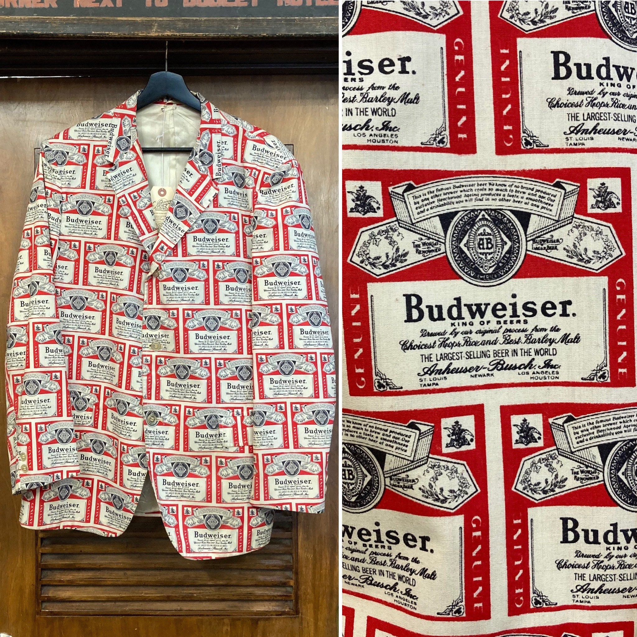Vintage 1960s Budweiser Beer Pop Art Blazer Sport Coat - Etsy