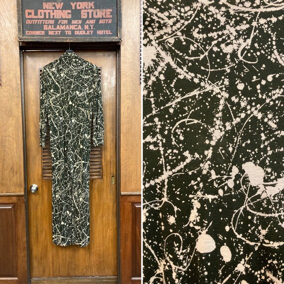 Vintage 1960’s DVF Label Jackson Pollock Style Jum