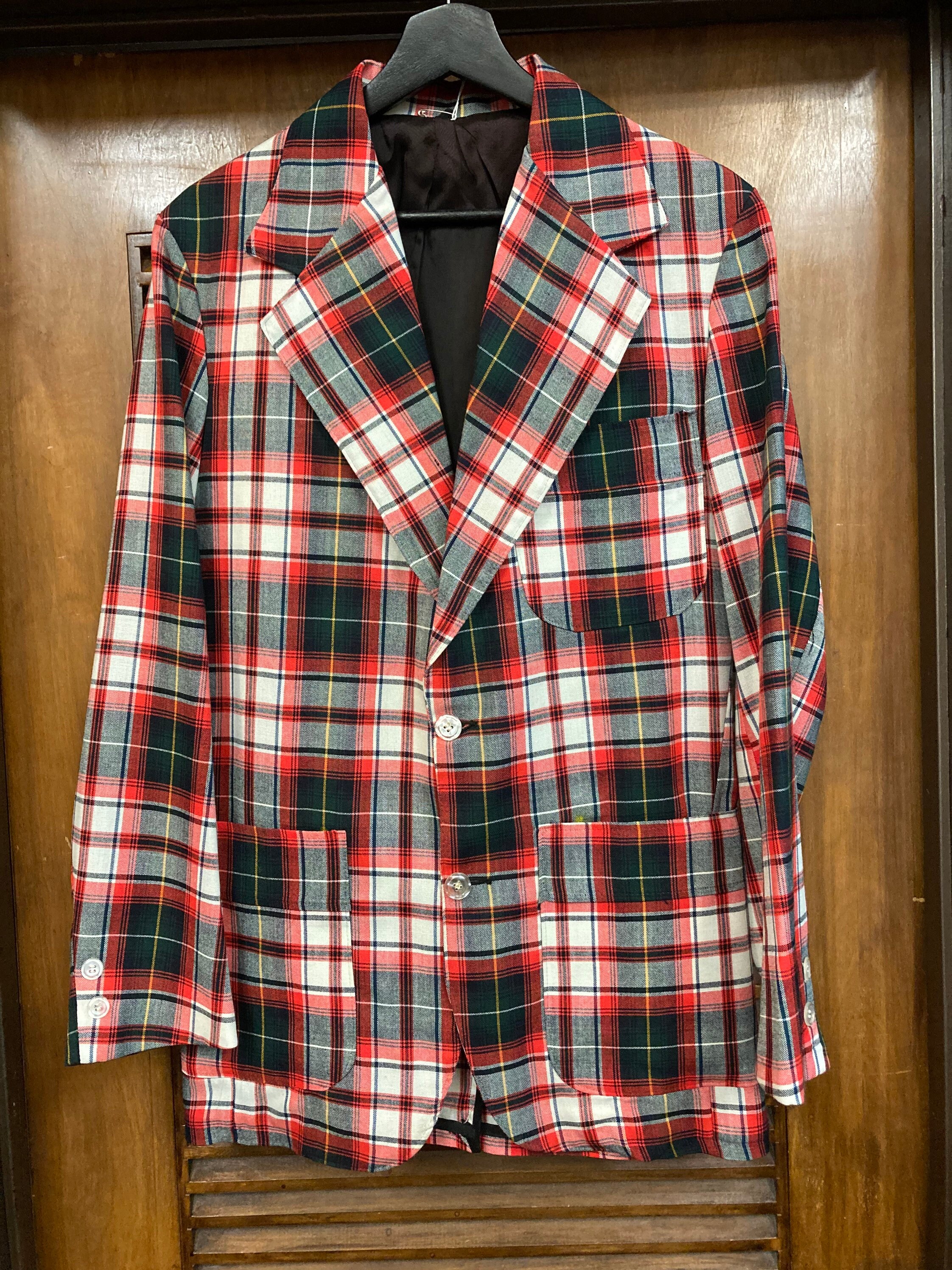 Vintage 1960's 38R Tartan Plaid Two Piece Mod Glam Suit Vintage 1960's 38R Tartan Plaid Two Piece Mod Glam Suit