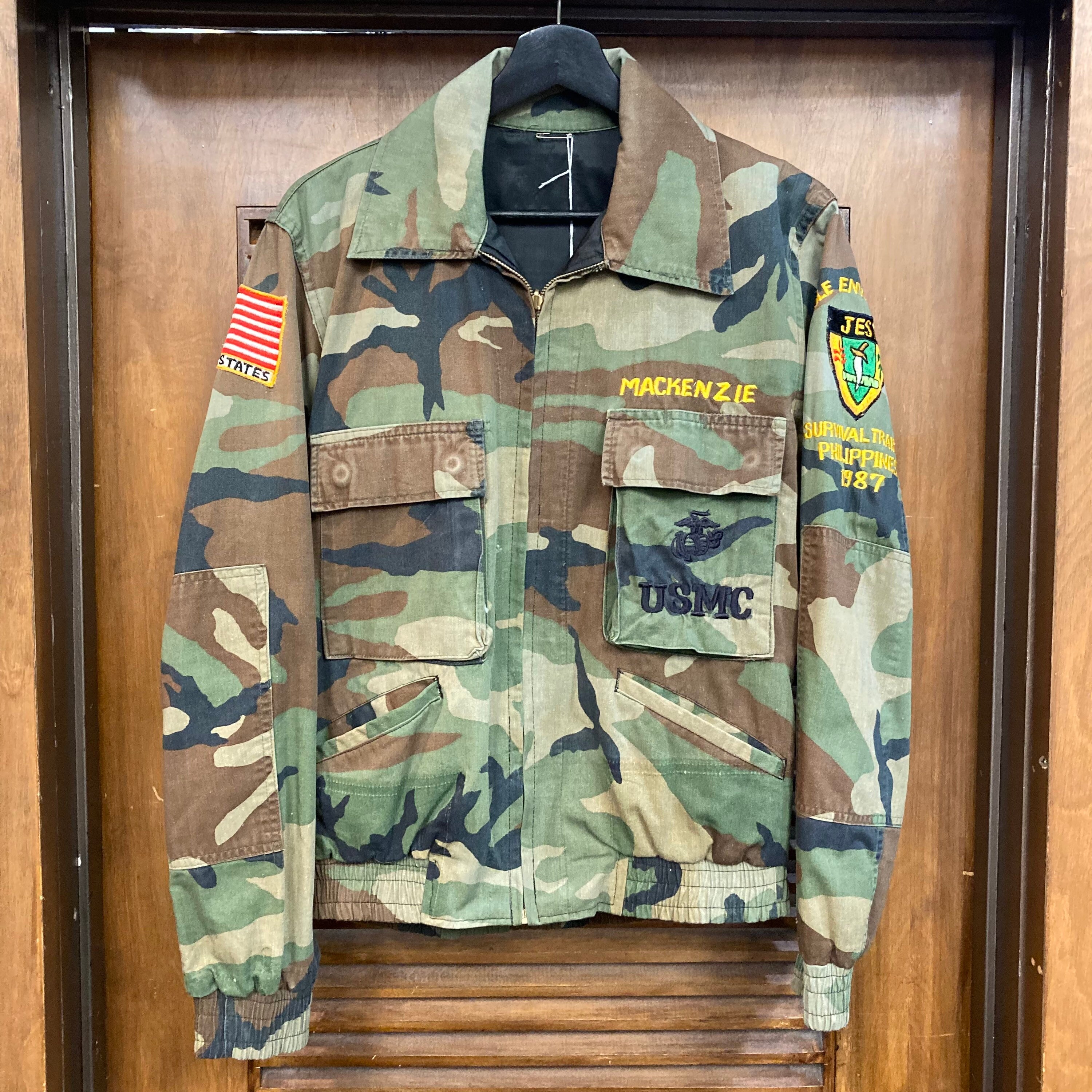 Vintage 1980's Camo Tour USMC Souvenir Military Eagle