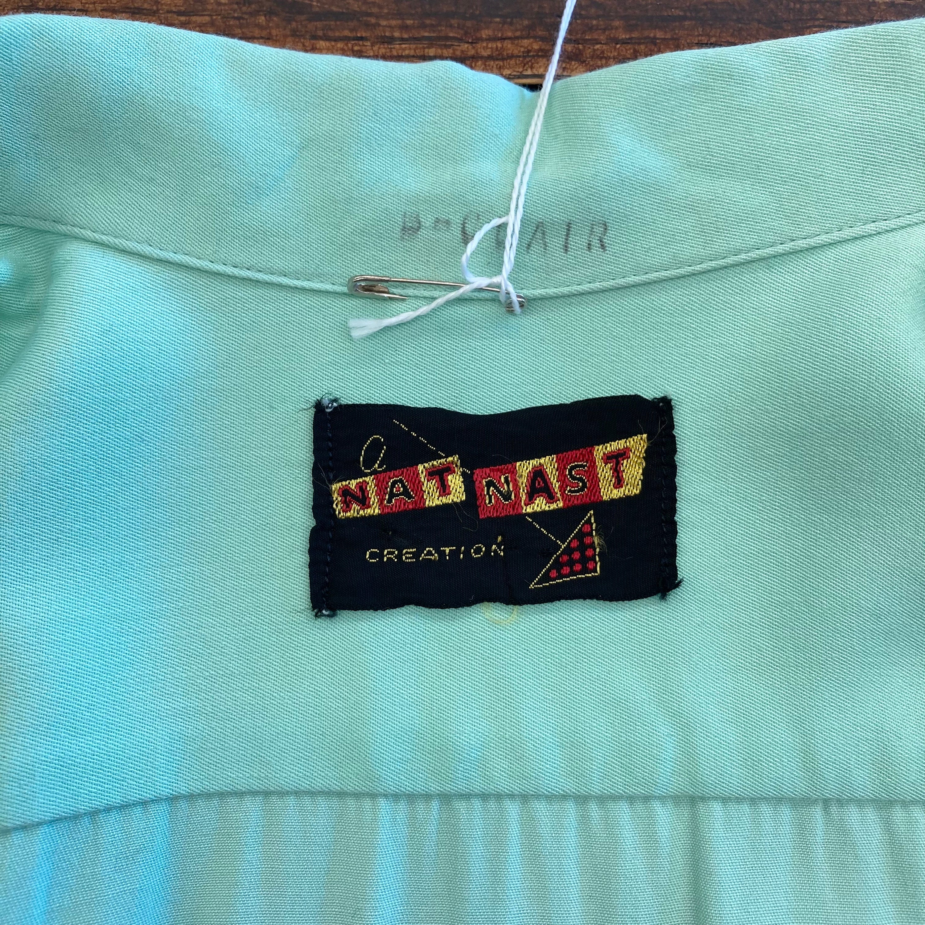 1950~60s NAT NAST オープンカラーシャツ 50s 60s