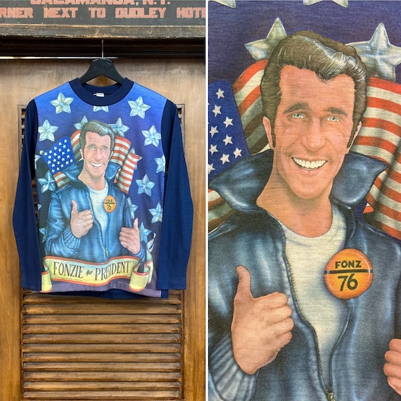 Vintage 1970's Dated 1976 “the Fonz” for President Happy
