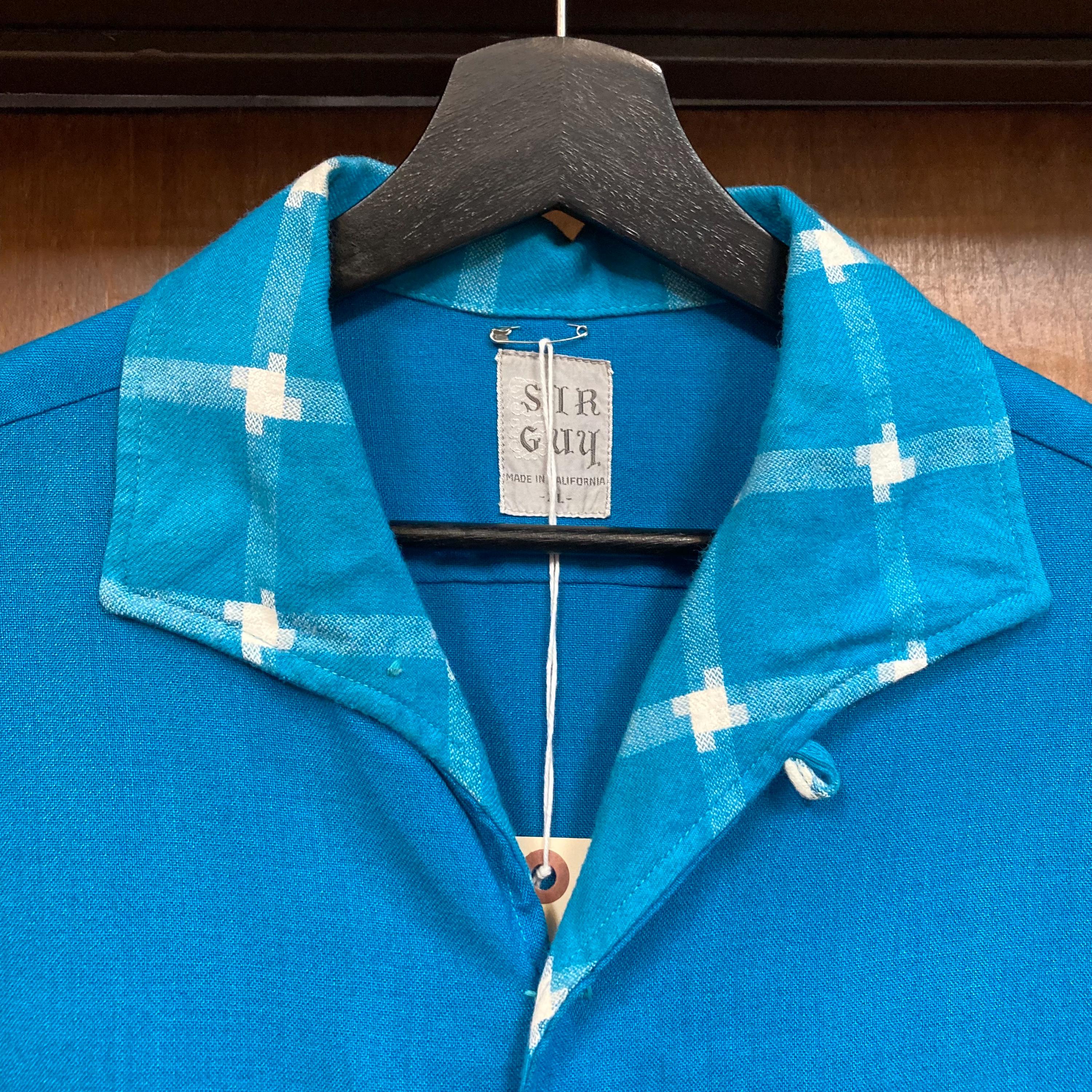 Vintage 1950's Size XL “sir Guy” Loop Collar Rayon Rockabilly