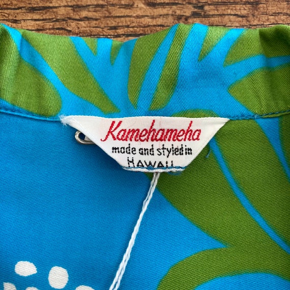Vintage 1960’s “Kamehameha” Mod Floral Cotton Tik… - image 10