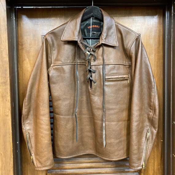 Pullover leather jacket sale