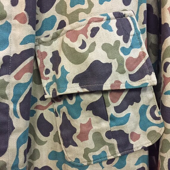 Vintage 1970’s Vietnam Era Bulldog Cartoon Camouf… - image 7