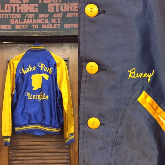 Vintage 1950’s Satin Jacket “Lake Park Knights”, V