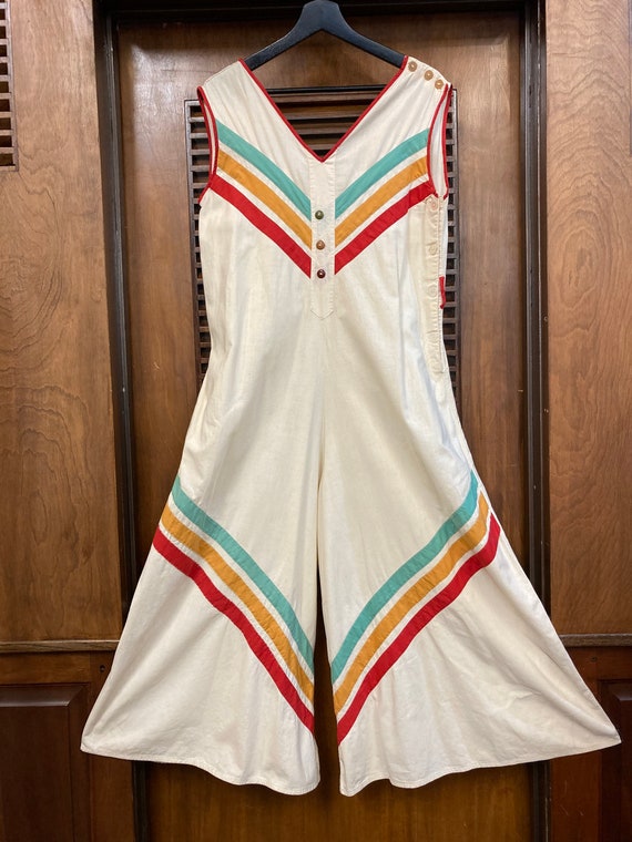 Vintage 1920’s Chevron Stripes Beach Pajamas Play… - image 2