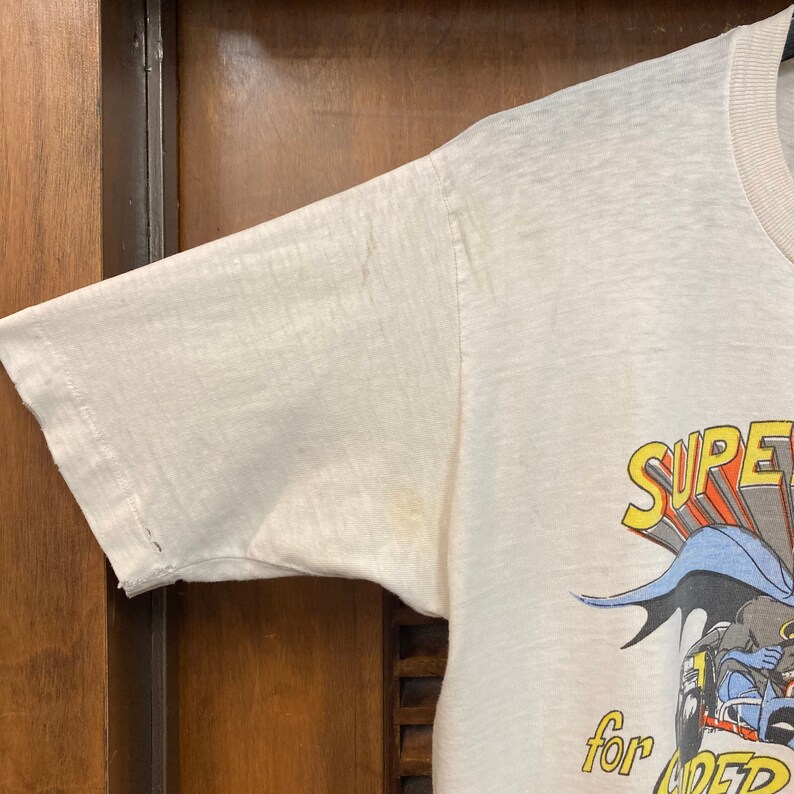 Vintage 1970er Batman Hot Rod Drag Race Auspuff Speed Shop Original T-Shirt, 70er T-Shirt, Vintage Kleidung Bild 5