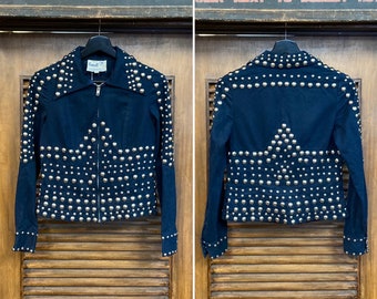 【vintage】 Oversizecoat Mod Vintage 1960's “roncelli” Studded Mod Cotton Twill Glam Rock