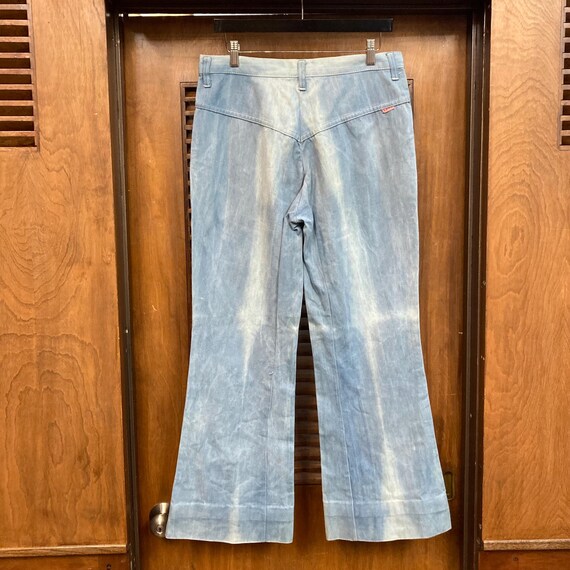 Vintage 1970’s w32 “Faded Glory” Tiger Flocked De… - image 3