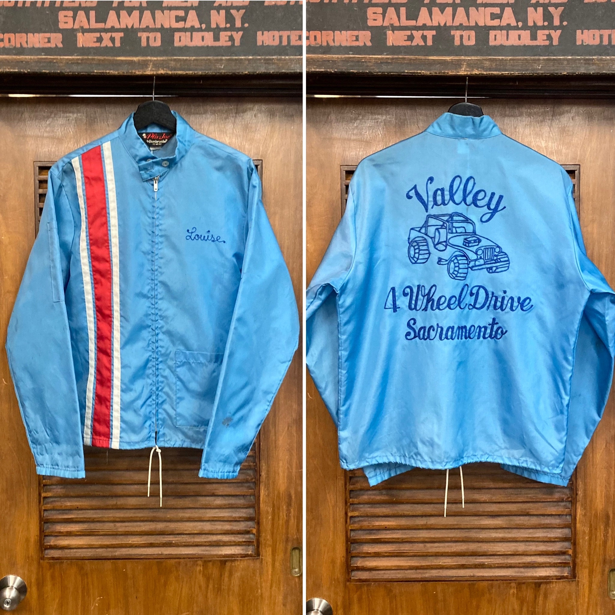 Vintage 1960's Car Club Racing Windbreaker Mod Embroidered Vintage 1960's Car Club Racing Windbreaker Mod Embroidered