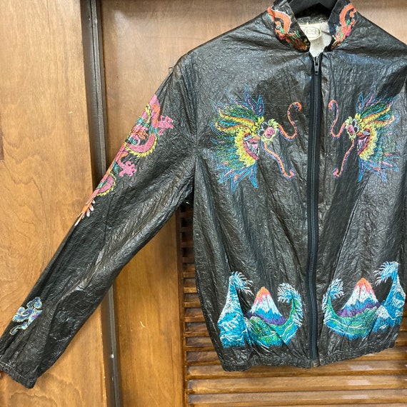 Vintage 1980’s Japan Tour Souvenir Jacket “Paper … - image 4