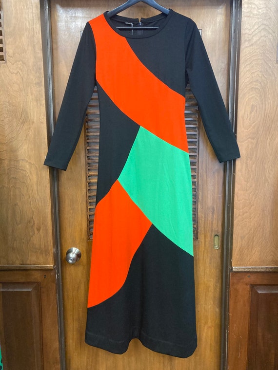 Vintage 1960’s “Edith Flagg” Label Color Block Mo… - image 2