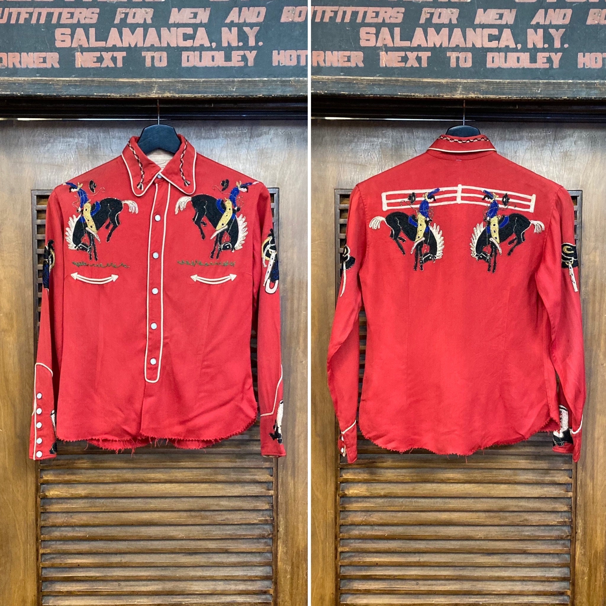 Vintage 1940's Amazing “frontex” Label Western Cowboy